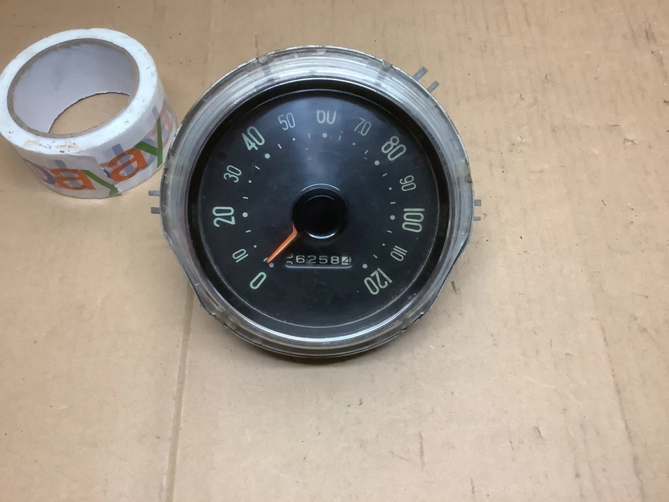 De colección MOPAR Plymouth Belvedere Fury 1955 1956 120 M.P.H. Velocímetro 96k usado Foto 2 de 4