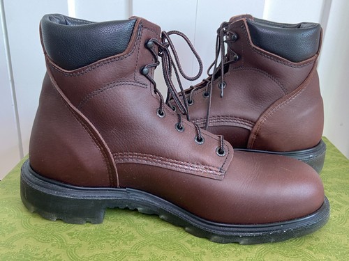 NEU Red Wing 606 SuperSole 2.0 Leder weiche Spitze Herren Arbeitsstiefel US 11-Mahagoni - Bild 9 von 13