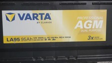 Varta AGM 95Ah Battery LA95 12V 850CCA Professional Dual-Purpose 019 100% HEALTH