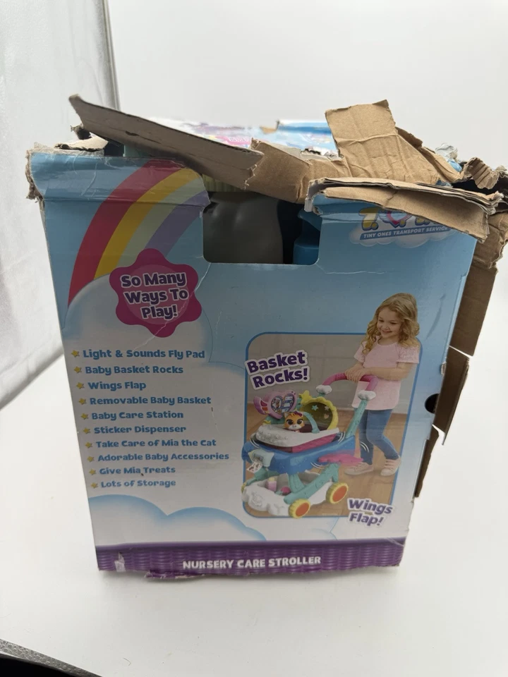 Disney Jr T.O.T.S. Cochecito de cuidado de guardería de 25 pulgadas, 12 piezas, con licencia oficial Foto 4 de 4