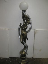 Barock Figur Stehlampe"Venus mit Schweif Lampenglas"Lampe Leuchte Höhe188cm Nr10