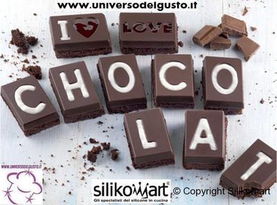 SILIKOMART I LOVE CHOCOLATE EASY CHOC SILICONE MOULD CHOCOLATES CAKES