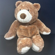 Toys R Us Brown Teddy Bear Plush 24" Large Stuffed Animal Alley Cream Face Feet