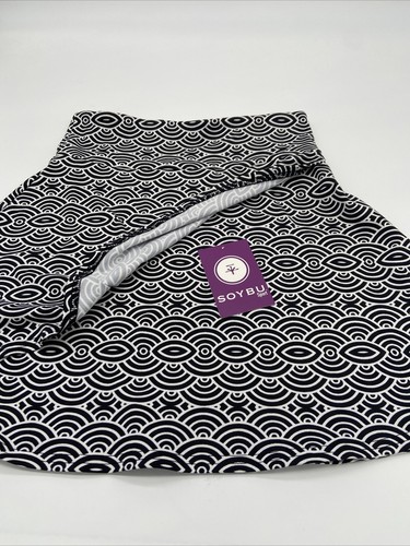 SOYBU SPORT Women's  Black White Stretch Mini Skirt XS NWT AD12-8 - Picture 7 of 7
