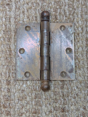 3 1/2" x 3 1/2" Stanley Steel Ball Tip Door Hinge Door Hardware - Picture 15 of 17