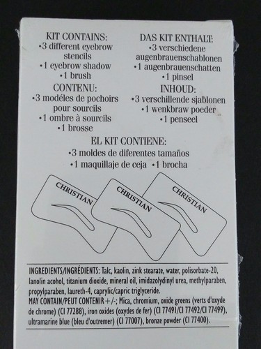 NEU Christian Halbtransparent Semi-Permanent Augenbrauen Make-up Kit AUGENBRAUENSCHATTEN - Bild 11 von 35