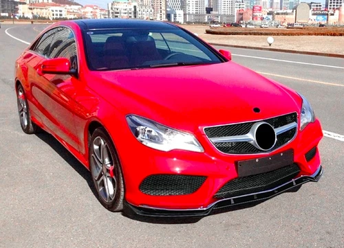 Mercedes E Klasse Coupe W207 C207 AMG Line Frontlippe Splitter Glanz Schwarz 2013-16 - Bild 6 von 11