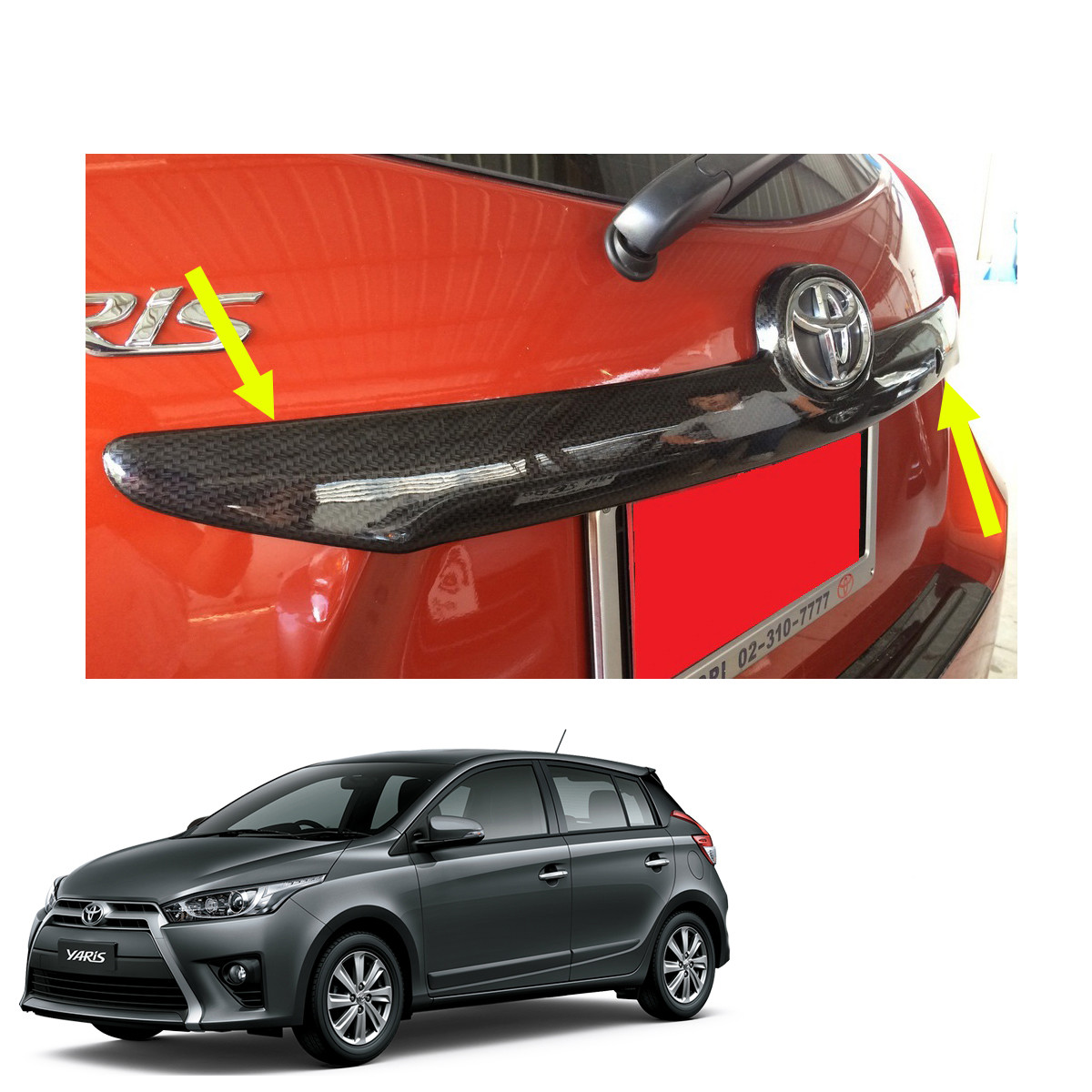 Fits Toyota Yaris Hatchback 14 - 17 Rear Liftgate Trunk Lid
