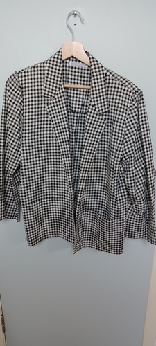 Gaston Jaunet Womens Linen Mix Check Suit - Picture 3 of 8