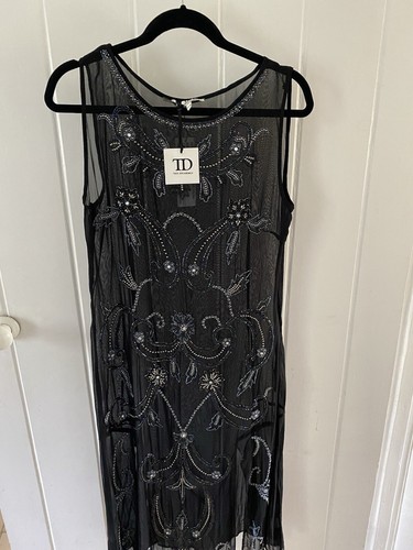 BNWT ‘True Decadence’ Beaded Evening Dress- Cruise/Flapper style- Size 10 - Picture 8 of 8