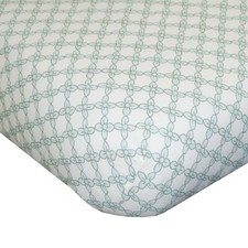 Crib Fitted Sheet Baby Boy Polka Dot Checker Blue Green Yellow Black Gray White