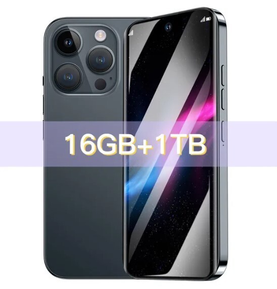 Smartphone 5G i15 Pro Max 6" Nero 7800mAh - 16 GB RAM...