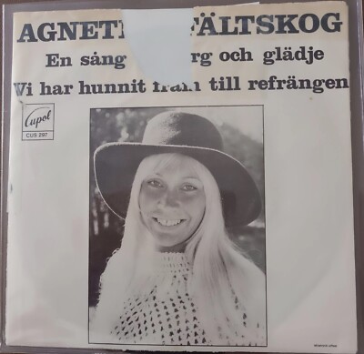 Agnetha Fältskog (ABBA) 7'' Vinyl Single CUP 297 (Very Rare Swedish Import)