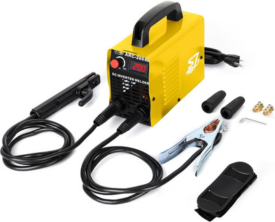 Welding Machine, 110V Plug, 200Amp Power,Beginner Welder with Display LCD Use We