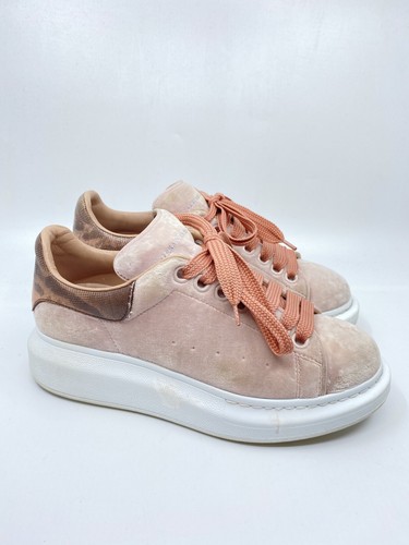 Autentico Alexander McQueen Scarpe da ginnastica Velluto Rosa Autentico  Taglia UK 3.5 EU 36.5 | eBay
