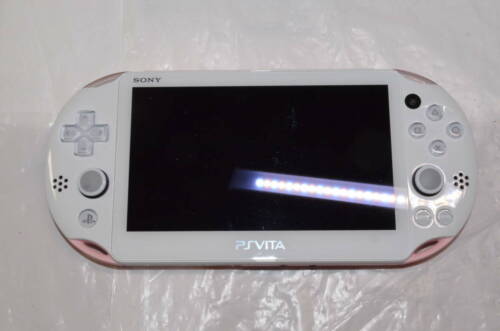 SONY PS Vita PCH-2000 ZA19 slim Wi-Fi Light Pink White Console with charger