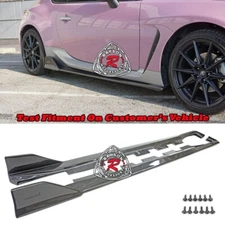 Fits 22-25 Toyota GR86 / Subaru BRZ TM-Style Side Skirts (Carbon Fiber)