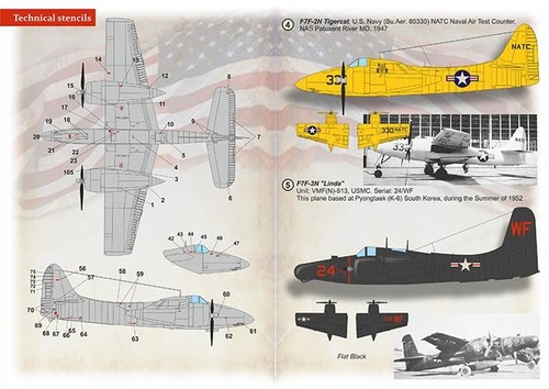 Print Scale 72-420 Decal for airplane 1:72 Grumman F7F Tigercat Waterslide Decal - Bild 7 von 12