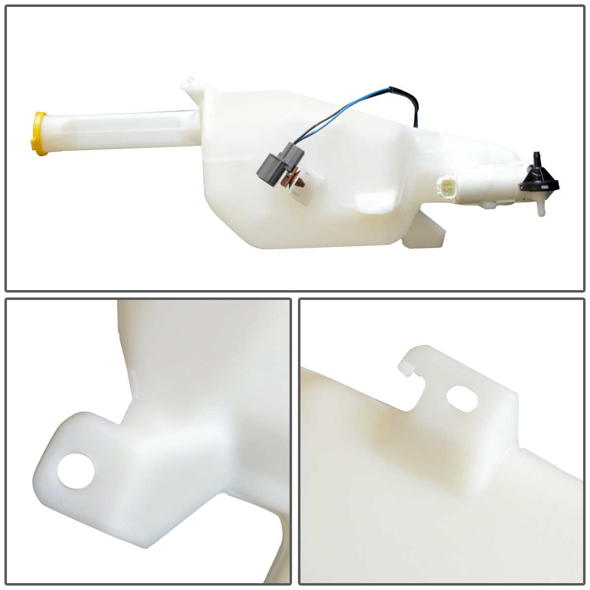 Fit 1114 Mazda 2 Windshield Washer Fluid Reservoir Tank Bottle w/Level