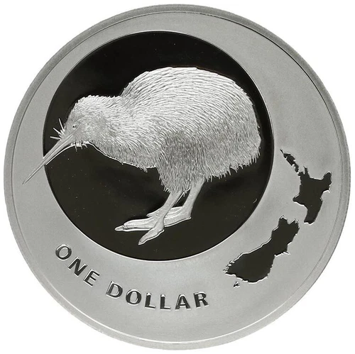 Neuseeland 1 Dollar 2009 Silber Kiwi Münze 