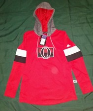 NHL Ottawa Platnm Crewdie Adidas Hoodie