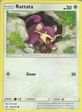 POKEMON CARD RATTATA 143/214 NO 019 MOUSE POKEMON TCG CCG
