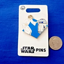 2023 Disney Parks Star Wars Princess Leia & R2-D2 Spotlight Open Edition OE Pin