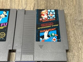 Lot Of 3 NES Games - Dr. Mario - King Fu- Super Mario Bros/Duck Hunt
