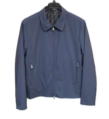 ぶるHUGO BOSS 3XL エルボーパッチ　ジャケット　グレーネイビー BOSS - スリムフィット ツーピーススーツ ストレッチバージン