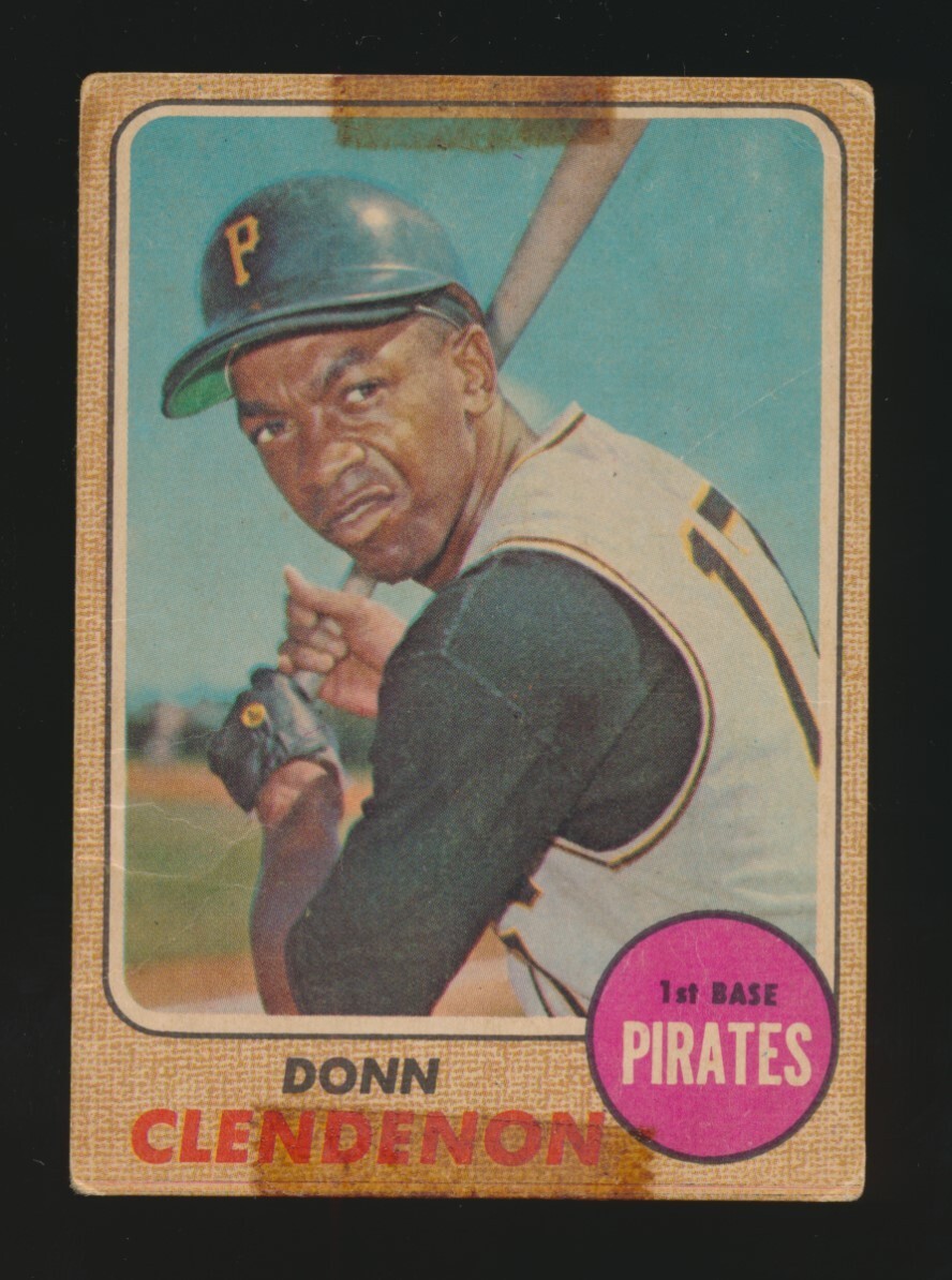 1968 Topps Venezuelan -#344 DONN CLENDENON (Pittsburgh Pirates)