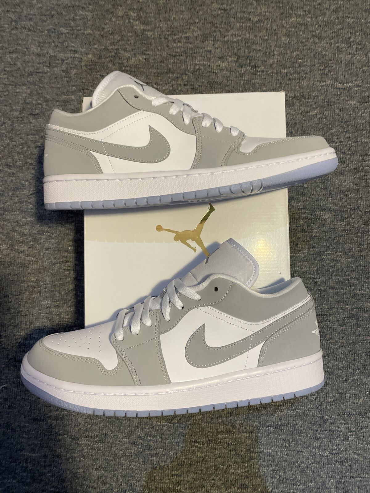 Nike Air Jordan 1 Low Wolf Grey (W) - Size 10.5W - Brand New