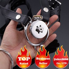 Classics Mini Stainless Steel Tiny Male Chastity Blet Cage Ring Lock Sissy