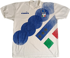 maglia calcio vintage Italia 1993 Diadora Roberto Baggio Training shirt jersey
