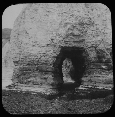 FLAMBOROUGH HEAD NO10 C1890 VICTORIAN PHOTOGRAPH Magic Lantern Slide YORKSHIRE