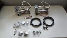 Viair 480c Chrome 200psi Air Compressor Suspension Horn 12v Hot Rod Dual Pack Viair 480c Chrome 200psi Air Compressor Suspension Horn 12v Hot Rod Dual Pack