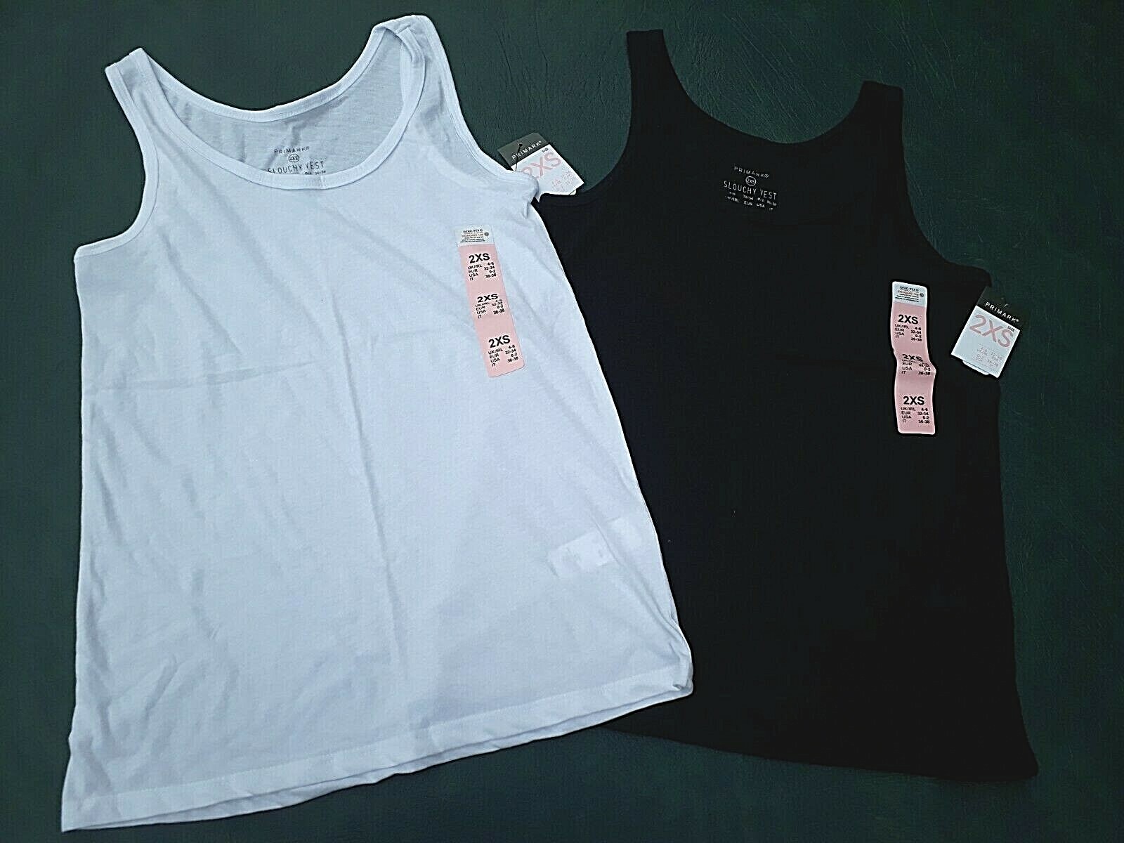 Primark Stretch Top Slouchy Vest Ladies All Sizes - 24 BNWT | eBay