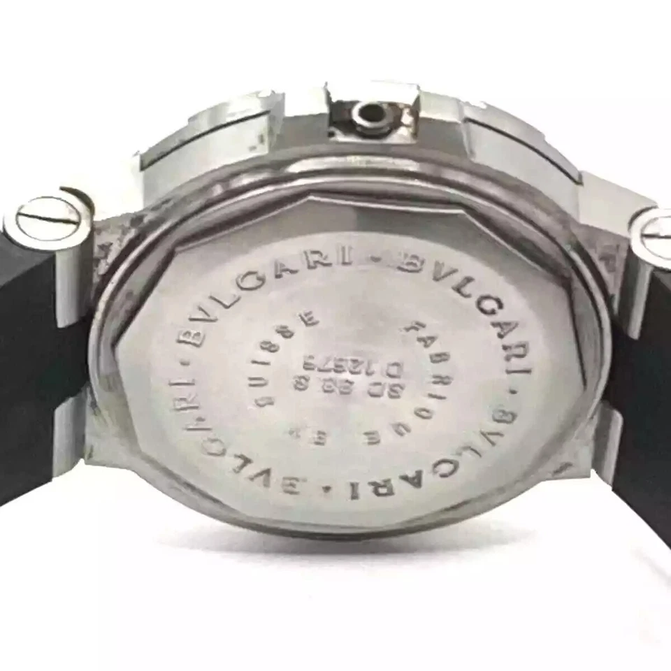 Bvlgari Diagono Scuba Steel Black Dial Mens Diver Watch SD38S D12676 (for parts) - Image 4 of 4