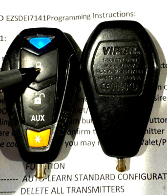 Viper 7145V 1-Way Keyless Car Starter Remote Key FOB Control 4