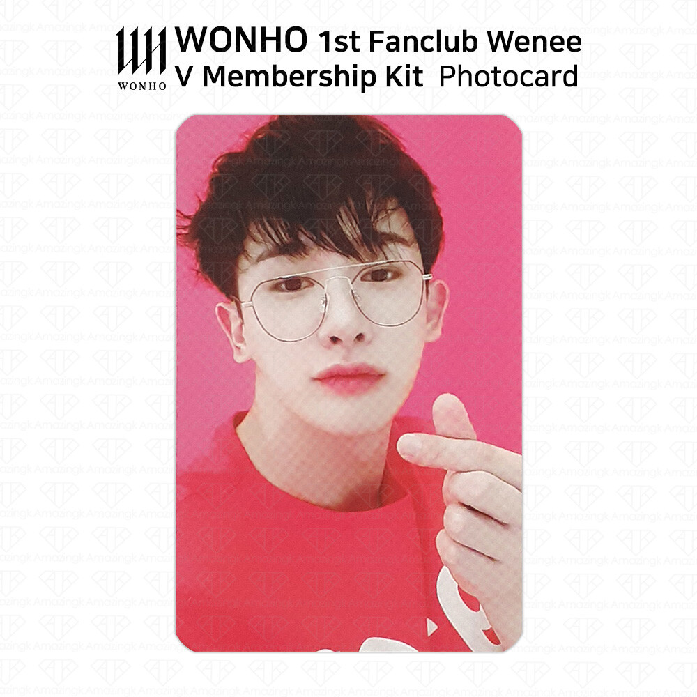 Wonho 1st Fan Club Wenee V Membership Kit Official Photocard