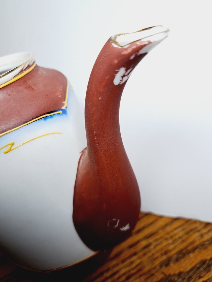 Sobo China Teapot Creamer & Sugar Bowl Satsuma Design eBay