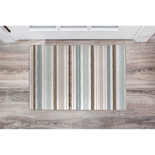 PAINTED STRIPES SAND Doormat By Kavka Designs eBay