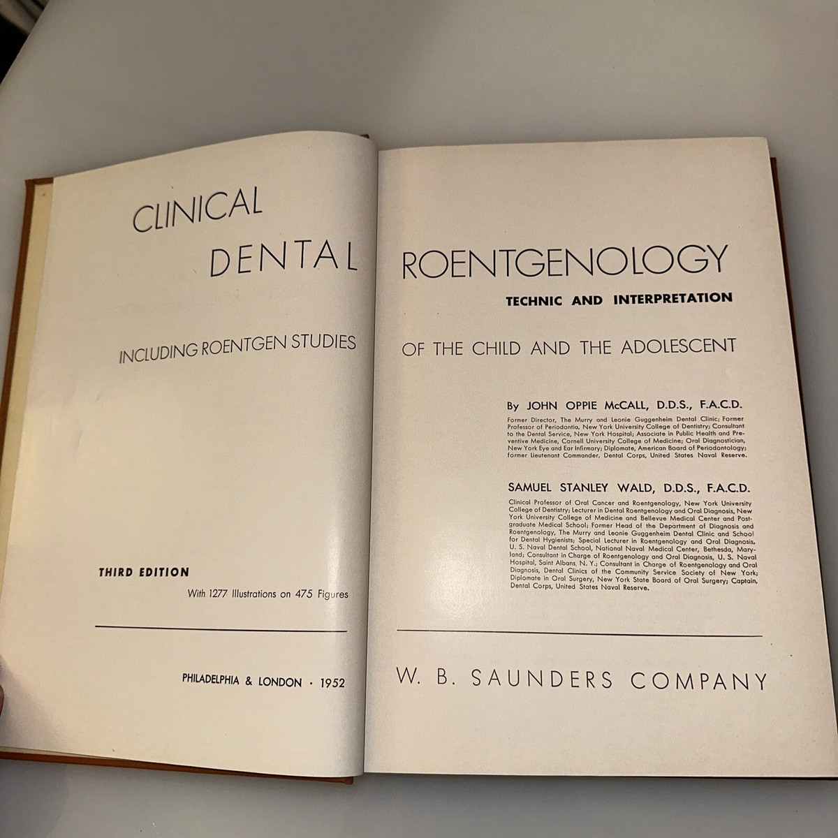 OLD X-RAY BOOK Clinical Dental Roentgenology Technic 1952