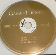 Game of Thrones (Blu-ray) Season 5 Disc 4 Replacement Disc  NO CASE NO TRACKING