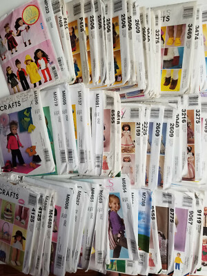 McCalls Doll Clothes Sewing Patterns American Girl 18'' Variety 80 to Choose From