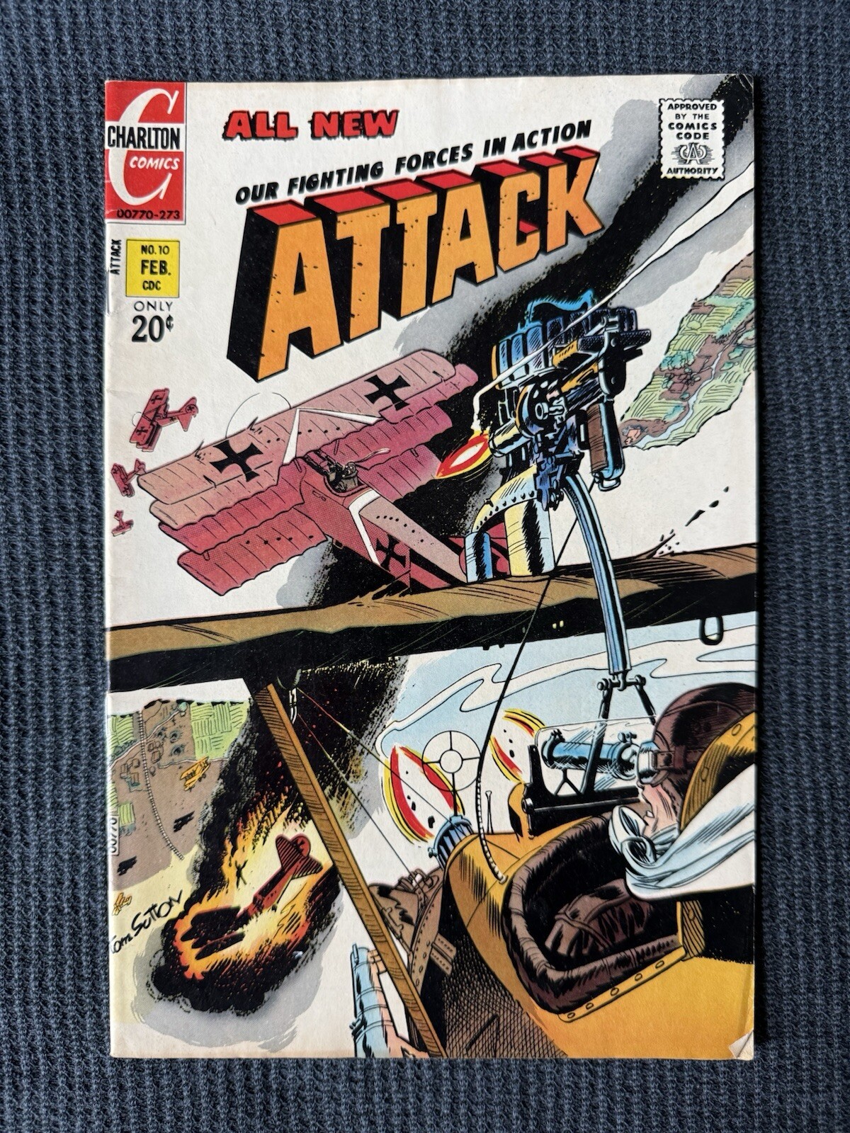ATTACK COMIC BOOK #10 Our Fighting Forces In Action! Charlton Comics