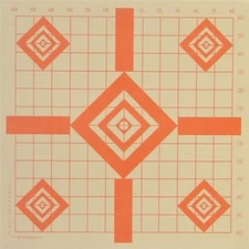 S-2(P) 100 Yard Diamond Sight-in Target, 14" x 14", Orange  (Qty. 30)