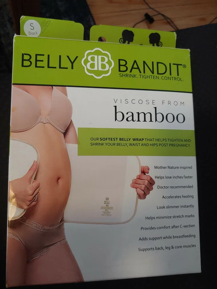 Envoltura para vientre posparto bandido vientre - Talla S, negra - Nueva con defectos de caja Foto 2 de 3