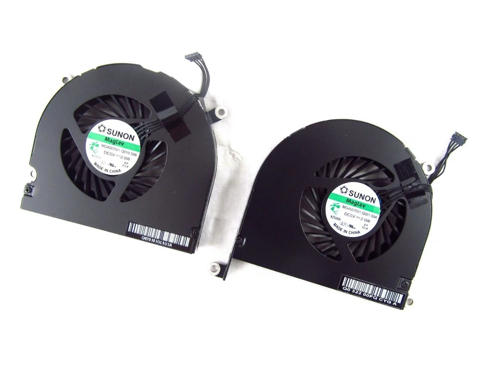 NEW MacBook Pro 17" A1297 2011 Fan Set MG45070V1-Q021-S9A MG45070V1-Q010-S99 USA - Image 2 of 4