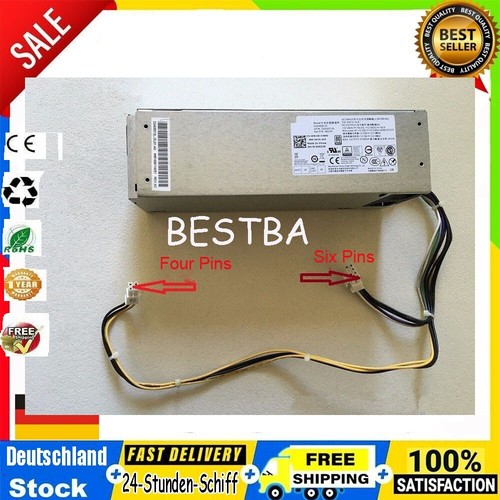 200W H200EBS-00 CGFJT Power Supply For Dell Optiplex 3060 5060 Inspiron 3470 - Afbeelding 2 van 5