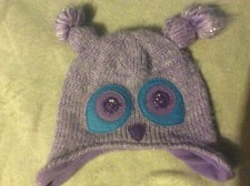 Girls Purple winter hat Children's Place 2-4 yrs EUC